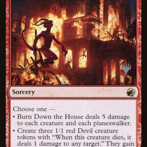 Innistrad: Midnight Hunt Promos - 131p - Burn Down the House - Rare - R - Foil - Promo (Front)