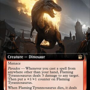 Doctor Who - 385 - Flaming Tyrannosaurus - Rare - R - Foil (Front)