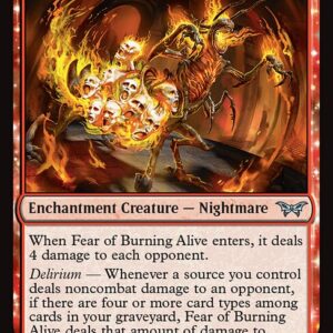 Duskmourn: House of Horror - 135 - Fear of Burning Alive - Uncommon - R - Non-foil (Front)