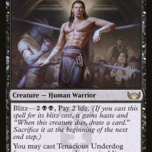 Streets of New Capenna Promos - 97p - Tenacious Underdog - Rare - B - Foil - Promo (Front)