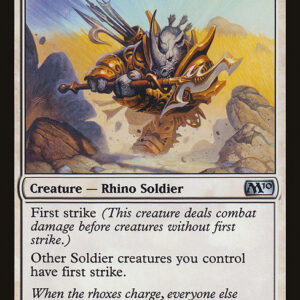 Magic 2010 - 26 - Rhox Pikemaster - Uncommon - W - Non-foil (Front)
