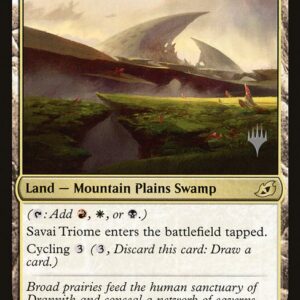 Ikoria: Lair of Behemoths Promos - 253p - Savai Triome - Rare - C - Non-foil - Promo (Front)