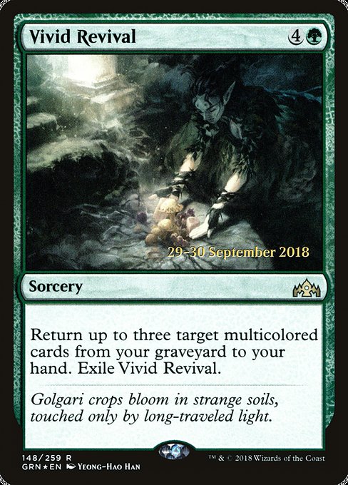 Guilds of Ravnica Promos - 148s - Vivid Revival - Rare - G - Foil - Datestamped Promo (Front)