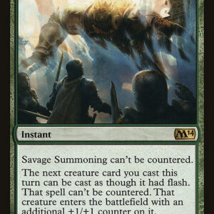 Magic 2014 - 194 - Savage Summoning - Rare - G - Non-foil (Front)