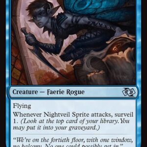 Foundations Jumpstart - 335 - Nightveil Sprite - Uncommon - U - Non-foil (Front)