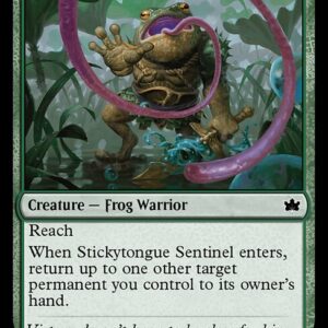 Bloomburrow - 193 - Stickytongue Sentinel - Common - G - Foil (Front)