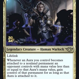 Outlaws of Thunder Junction Promos - 202s - Eriette, the Beguiler - Rare - Multi - Foil - Datestamped Promo (Front)