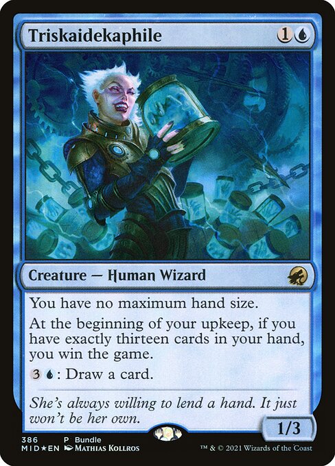 Innistrad: Midnight Hunt - 386 - Triskaidekaphile - Rare - U - Foil - Promo (Front)