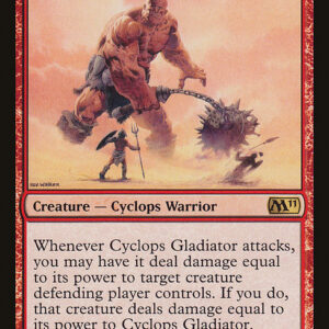 Magic 2011 - 131 - Cyclops Gladiator - Rare - R - Foil (Front)
