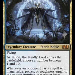 Wilds of Eldraine Promos - 215p - Talion, the Kindly Lord - Mythic - UB - Foil - Promo (Front)