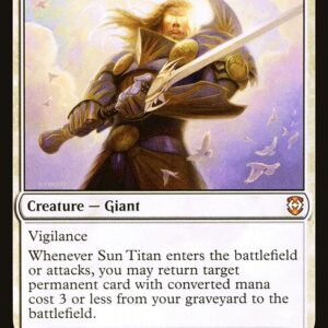 Kaldheim Commander - 34 - Sun Titan - Mythic - W - Non-foil (Front)