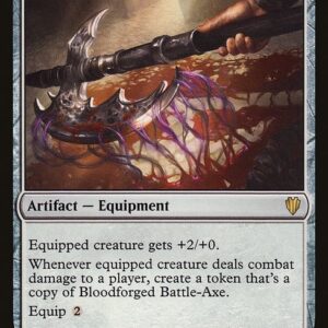 Commander 2017 - 50 - Bloodforged Battle-Axe - Rare - C - Non-foil (Front)