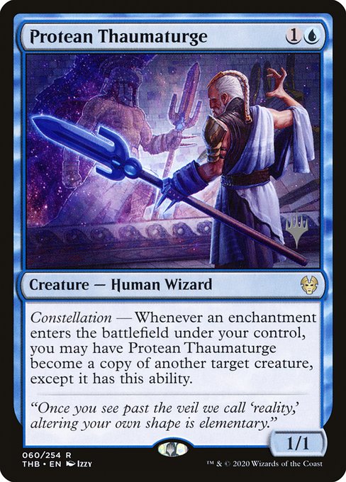 Theros Beyond Death Promos - 60p - Protean Thaumaturge - Rare - U - Non-foil - Promo (Front)