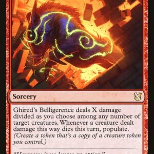 Commander 2019 - 25 - Ghired's Belligerence - Rare - R - Non-foil (Front)