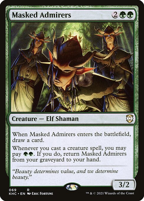 Kaldheim Commander - 69 - Masked Admirers - Rare - G - Non-foil (Front)