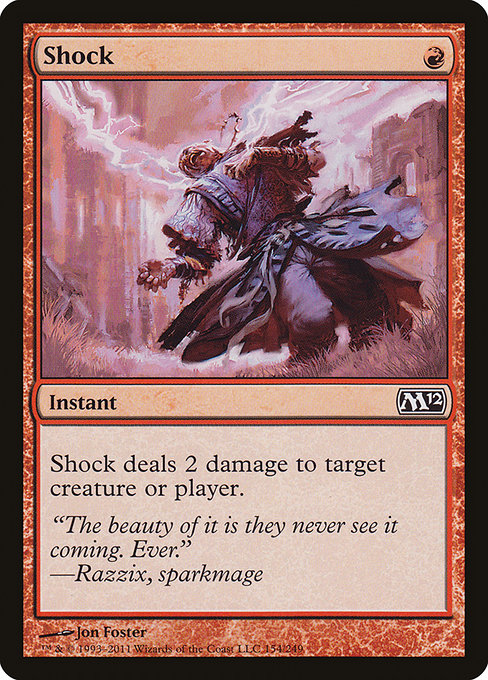 Magic 2012 - 154 - Shock - Common - R - Non-foil (Front)