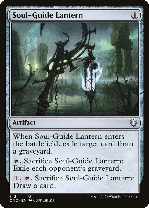 Phyrexia: All Will Be One Commander - 142 - Soul-Guide Lantern - Uncommon - C - Non-foil (Front)