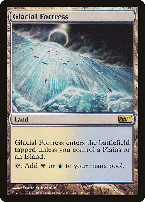 Magic 2011 - 225 - Glacial Fortress - Rare - C - Foil (Front)
