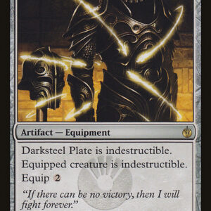 Mirrodin Besieged - 104 - Darksteel Plate - Rare - C - Non-foil (Front)