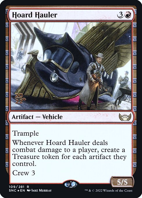 Streets of New Capenna Promos - 109s - Hoard Hauler - Rare - R - Foil - Datestamped Promo (Front)