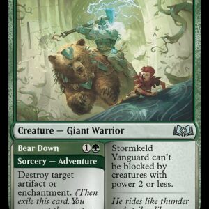 Wilds of Eldraine - 187 - Stormkeld Vanguard // Bear Down - Uncommon - G - Non-foil (Front)