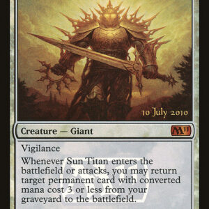 Magic 2011 Promos - 35★ - Sun Titan - Mythic - W - Foil - Datestamped Promo (Front)