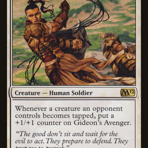 Magic 2012 - 17 - Gideon's Avenger - Rare - W - Non-foil (Front)