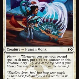 Tarkir: Dragonstorm - 18 - Poised Practitioner - Common - W - Non-foil (Front)