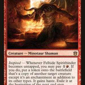 Born of the Gods - 96 - Felhide Spiritbinder - Rare - R - Non-foil (Front)