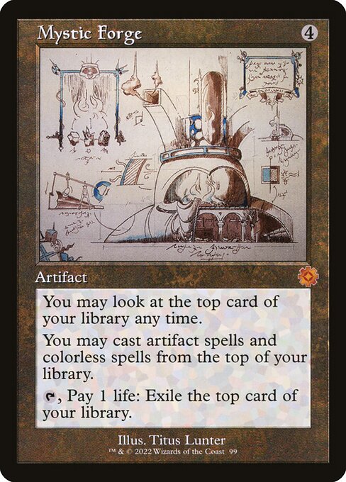 The Brothers' War Retro Artifacts - 99 - Mystic Forge - Mythic - C - Non-foil (Front)