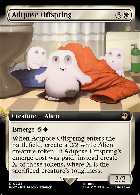 Doctor Who - 333 - Adipose Offspring - Rare - W - Non-foil (Front)