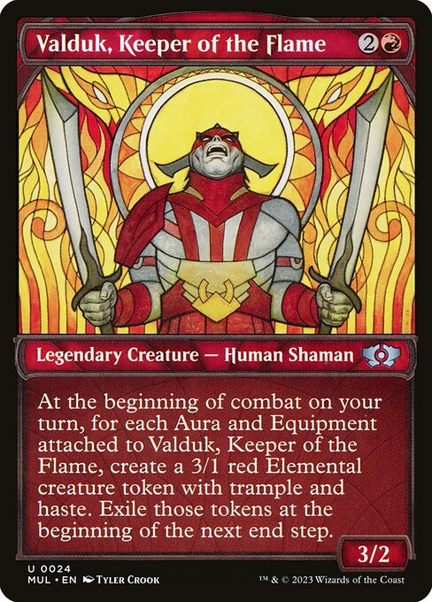 Multiverse Legends - 24 - Valduk, Keeper of the Flame - Uncommon - R - Non-foil (Front)