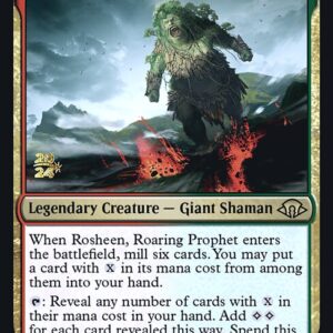 Modern Horizons 3 Promos - 202s - Rosheen, Roaring Prophet - Rare - RG - Foil - Datestamped Promo (Front)