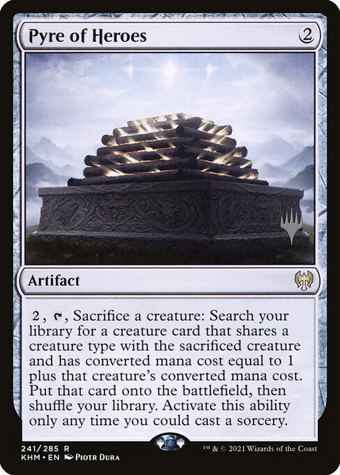 Kaldheim Promos - 241p - Pyre of Heroes - Rare - C - Foil - Promo (Front)