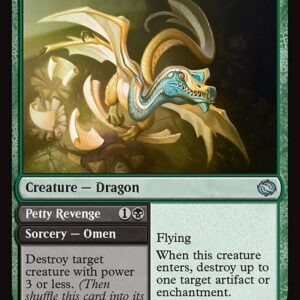 Tarkir: Dragonstorm - 178 - Disruptive Stormbrood // Petty Revenge - Uncommon - G - Non-foil (Front)