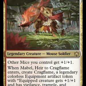 Bloomburrow - 224 - Mabel, Heir to Cragflame - Rare - WR - Non-foil (Front)