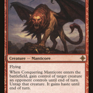 Rise of the Eldrazi - 139 - Conquering Manticore - Rare - R - Non-foil (Front)