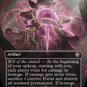 The Lost Caverns of Ixalan Commander - 109 - Coercive Portal - Mythic - C - Non-foil - Promo (Front)