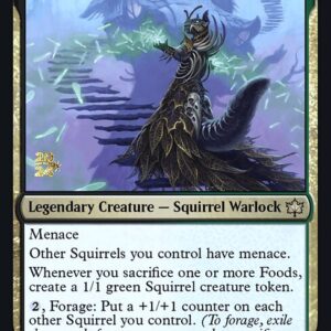 Bloomburrow Promos - 207s - Camellia, the Seedmiser - Rare - BG - Foil - Datestamped Promo (Front)