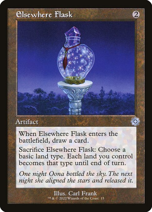The Brothers' War Retro Artifacts - 15 - Elsewhere Flask - Uncommon - C - Foil (Front)