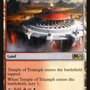 Core Set 2021 Promos - 256p - Temple of Triumph - Rare - C - Foil - Promo (Front)