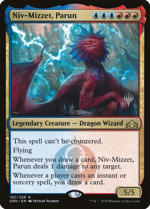 Guilds of Ravnica Promos - 192p - Niv-Mizzet, Parun - Rare - UR - Foil - Promo (Front)