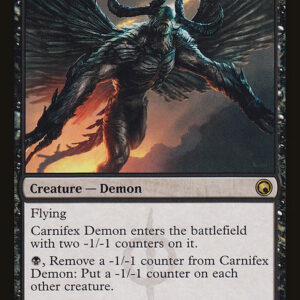 Scars of Mirrodin - 57 - Carnifex Demon - Rare - B - Non-foil (Front)