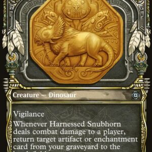 March of the Machine: The Aftermath - 53 - Harnessed Snubhorn - Uncommon - W - Foil (Front)