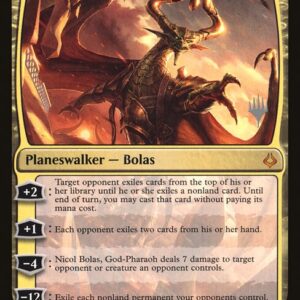 Hour of Devastation Promos - 140p - Nicol Bolas, God-Pharaoh - Mythic - Multi - Foil - Promo (Front)