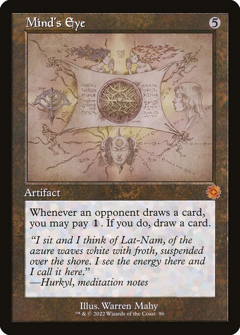 The Brothers' War Retro Artifacts - 96 - Mind's Eye - Mythic - C - Non-foil (Front)