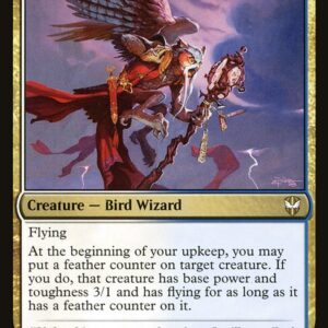 New Capenna Commander - 329 - Aven Mimeomancer - Rare - WU - Non-foil (Front)