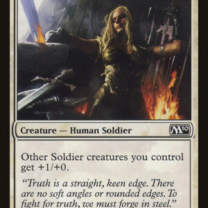 Magic 2010 - 39 - Veteran Swordsmith - Common - W - Non-foil (Front)
