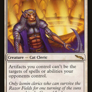 Mirrodin - 8 - Leonin Abunas - Rare - W - Non-foil (Front)