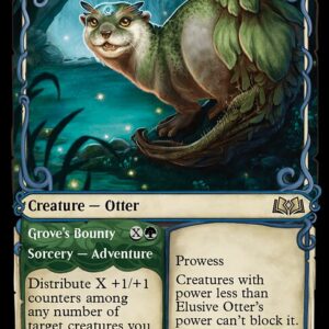 Wilds of Eldraine - 289 - Elusive Otter // Grove's Bounty - Rare - U - Non-foil (Front)